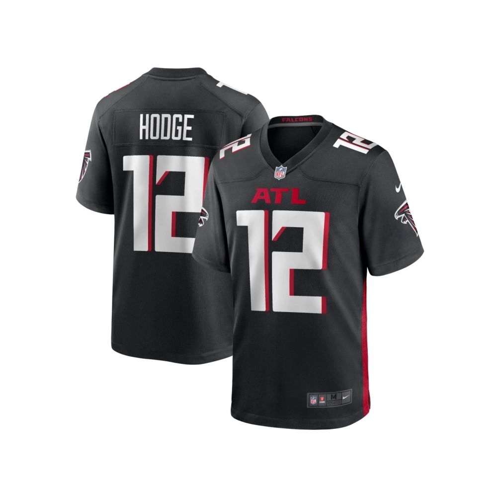 Mens Atlanta Falcons KhaDarel Hodge Black Game Jersey