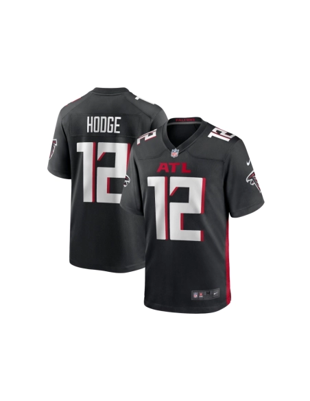Mens Atlanta Falcons KhaDarel Hodge Black Game Jersey