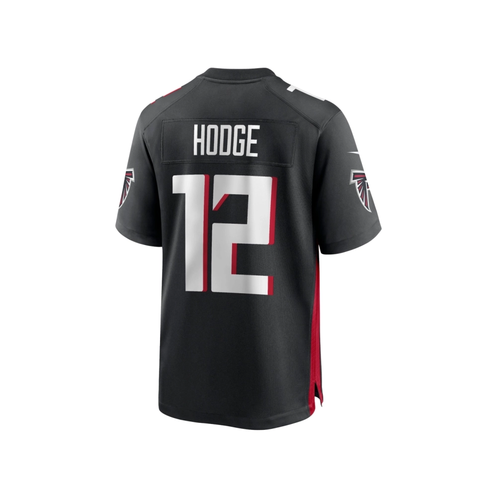 Mens Atlanta Falcons KhaDarel Hodge Black Game Jersey