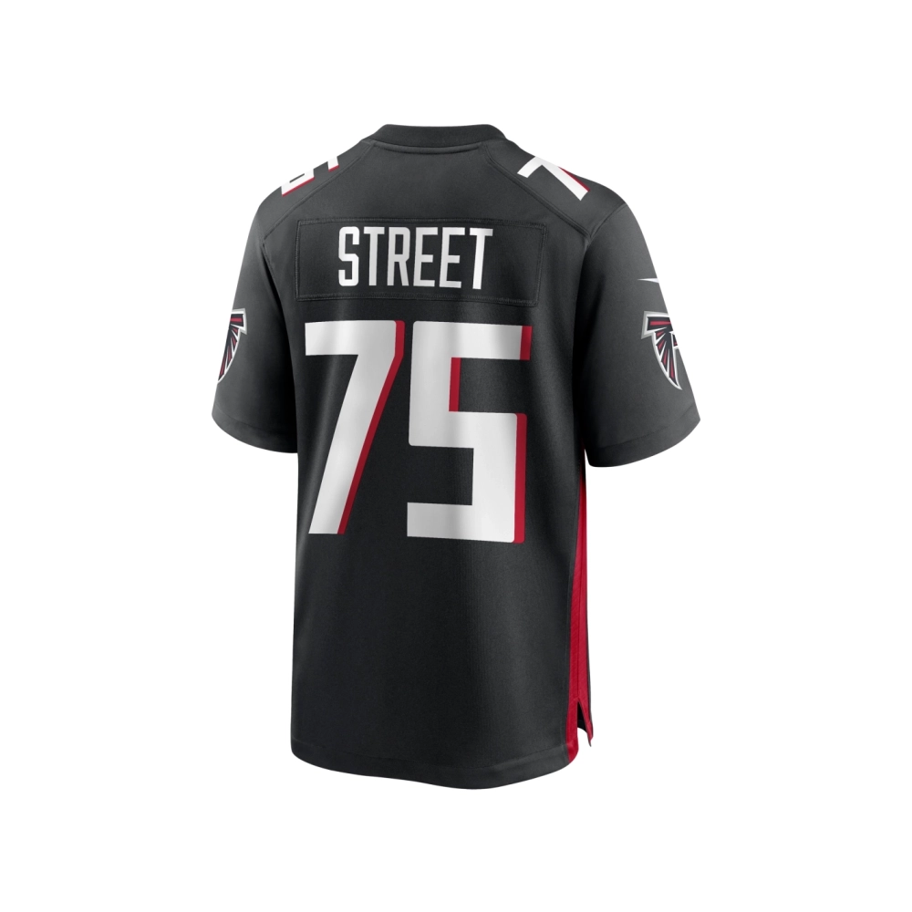 Mens Atlanta Falcons Kentavius Street Black Game Jersey