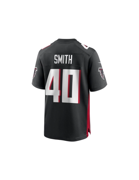 Mens Atlanta Falcons Keith Smith Black Game Jersey