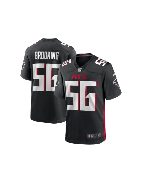 Mens Atlanta Falcons Keith Brooking Black Game Retired Player Jersey