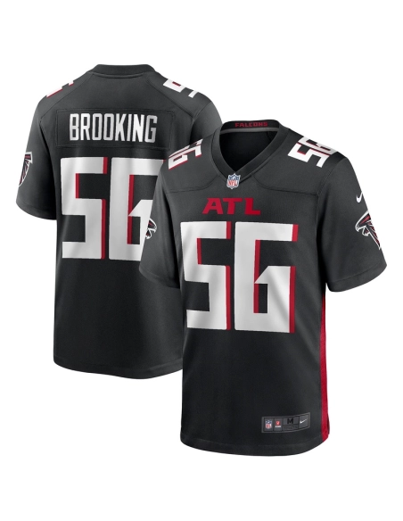 Mens Atlanta Falcons Keith Brooking Black Game Retired Player Jersey