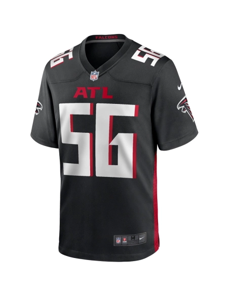 Mens Atlanta Falcons Keith Brooking Black Game Retired Player Jersey