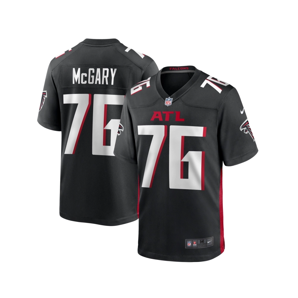 Mens Atlanta Falcons Kaleb McGary Black Game Jersey