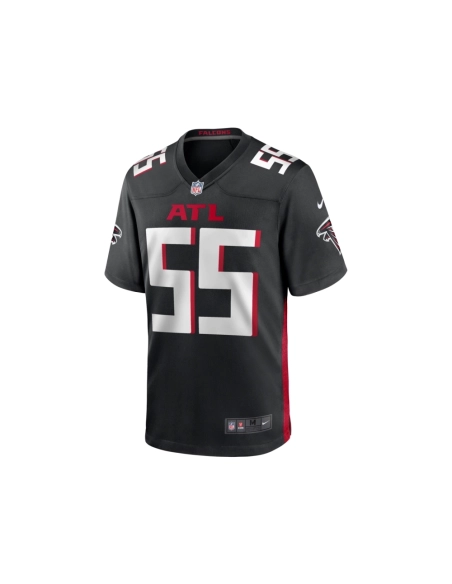 Mens Atlanta Falcons Kaden Elliss Black Game Player Jersey