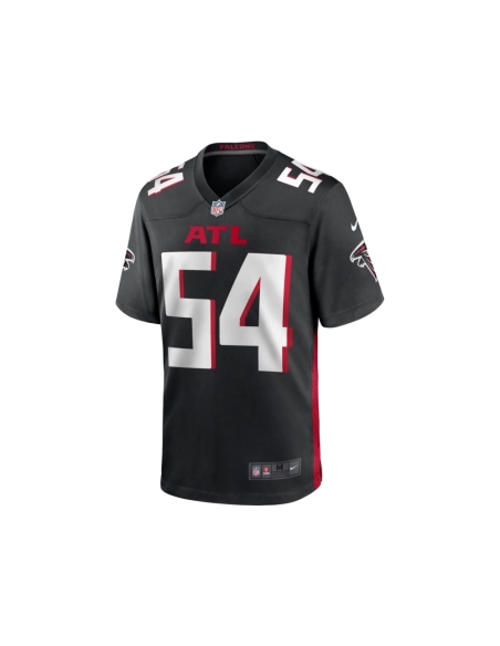 Mens Atlanta Falcons Justin Shaffer Black Game Jersey