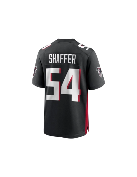 Mens Atlanta Falcons Justin Shaffer Black Game Jersey