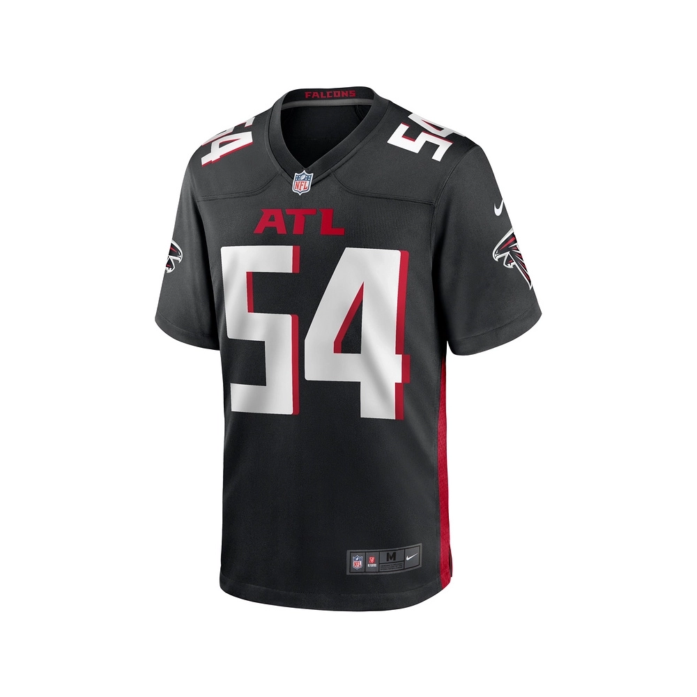 Mens Atlanta Falcons Justin Shaffer Black Game Jersey