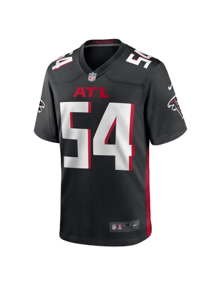 Mens Atlanta Falcons Justin Shaffer Black Game Jersey