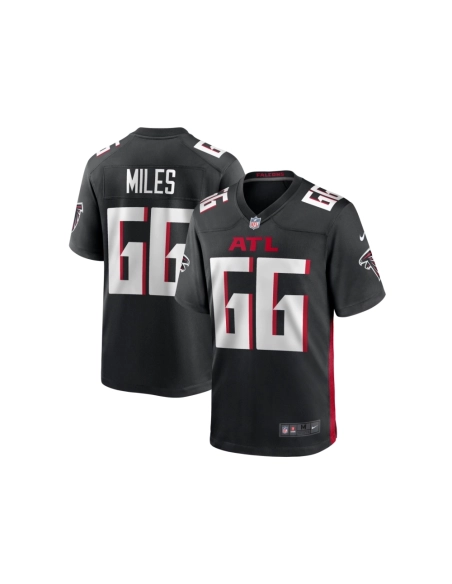 Mens Atlanta Falcons Joshua Miles Black Game Jersey