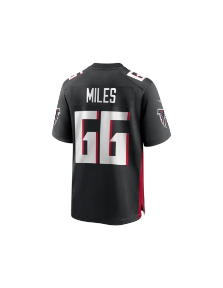 Mens Atlanta Falcons Joshua Miles Black Game Jersey
