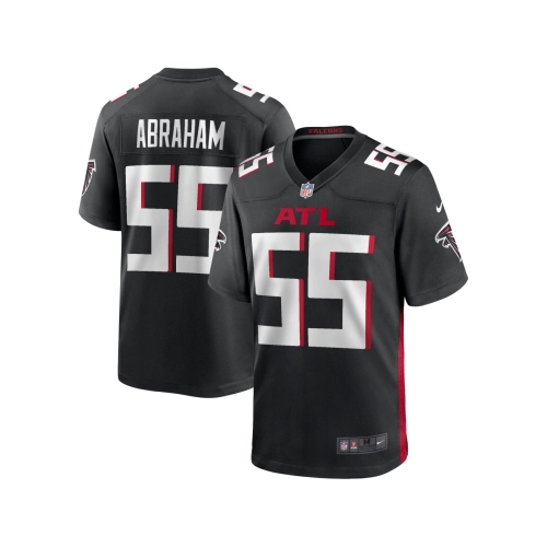 Mens Atlanta Falcons John Abraham Black Game Retired Player Jersey