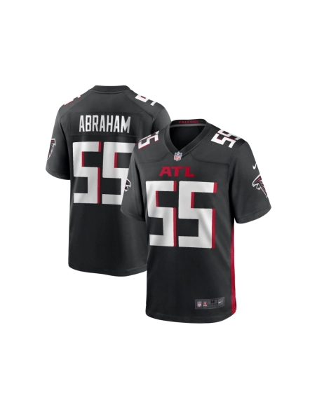 Mens Atlanta Falcons John Abraham Black Game Retired Player Jersey