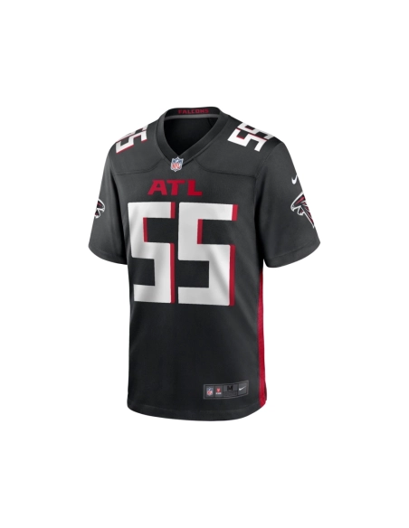 Mens Atlanta Falcons John Abraham Black Game Retired Player Jersey