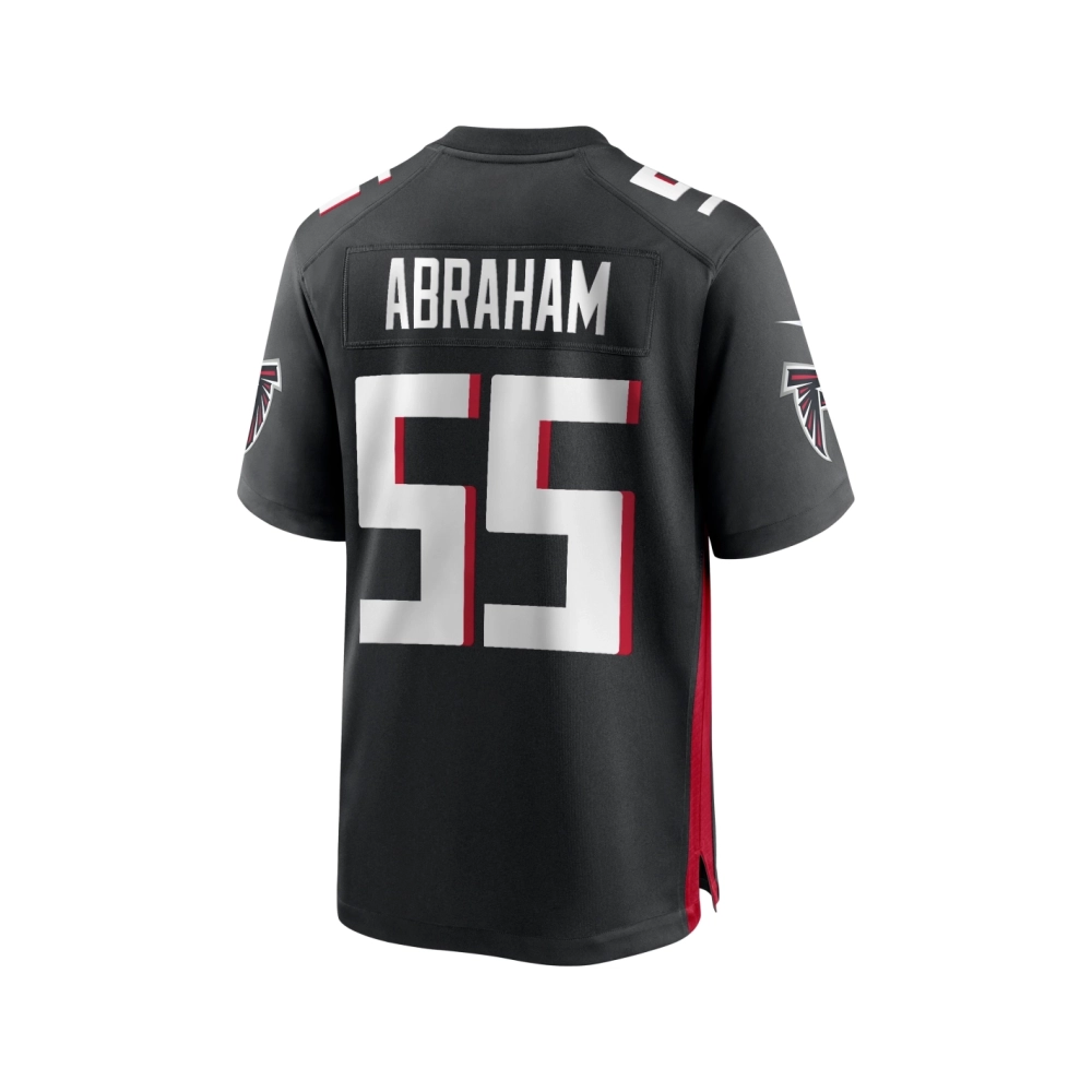 Mens Atlanta Falcons John Abraham Black Game Retired Player Jersey