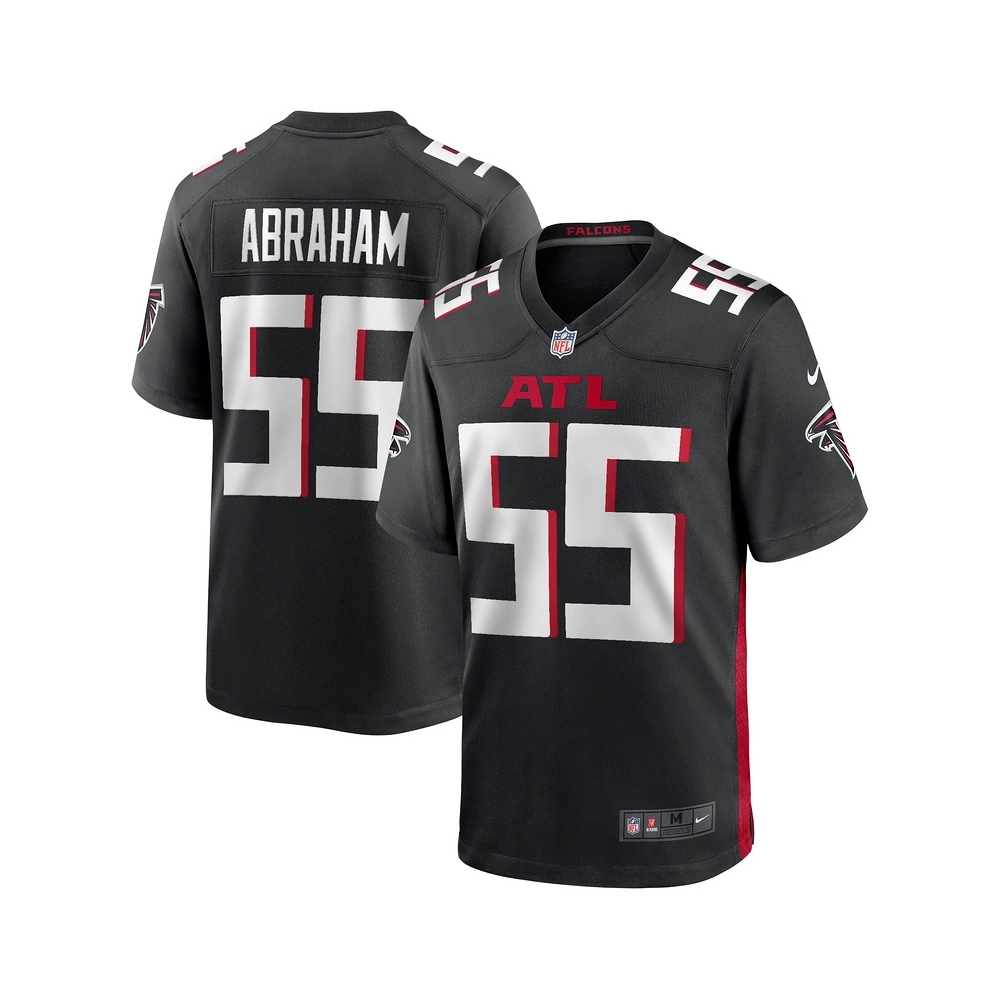Mens Atlanta Falcons John Abraham Black Game Retired Player Jersey