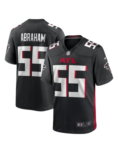 Mens Atlanta Falcons John Abraham Black Game Retired Player Jersey