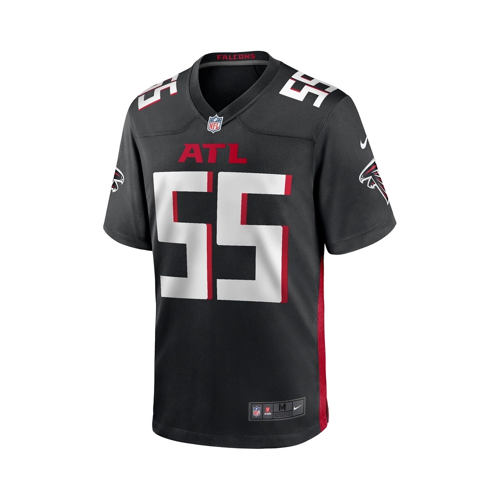 Mens Atlanta Falcons John Abraham Black Game Retired Player Jersey