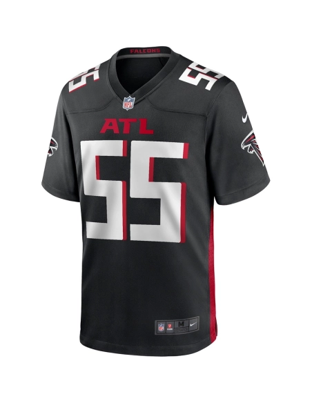 Mens Atlanta Falcons John Abraham Black Game Retired Player Jersey