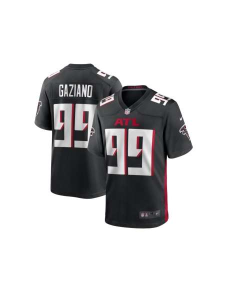 Mens Atlanta Falcons Joe Gaziano Black Team Game Jersey