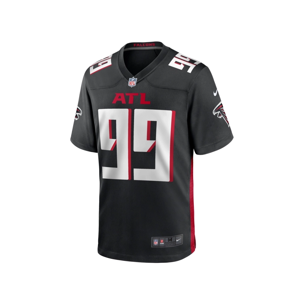 Mens Atlanta Falcons Joe Gaziano Black Team Game Jersey