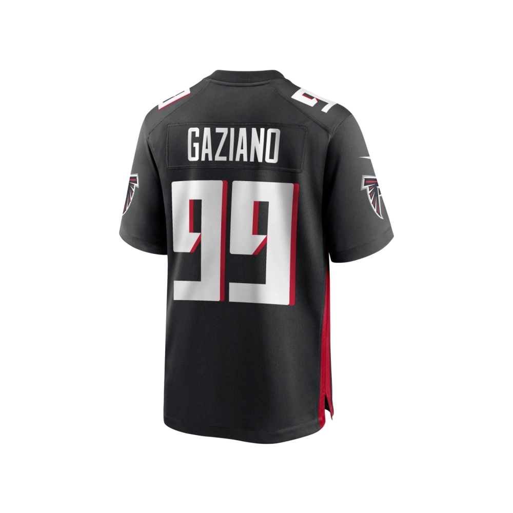 Mens Atlanta Falcons Joe Gaziano Black Team Game Jersey