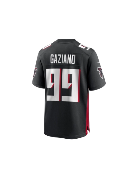 Mens Atlanta Falcons Joe Gaziano Black Team Game Jersey