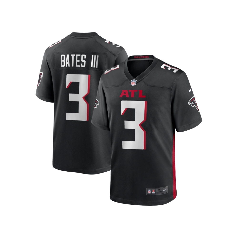 Mens Atlanta Falcons Jessie Bates III Black Game Player Jersey