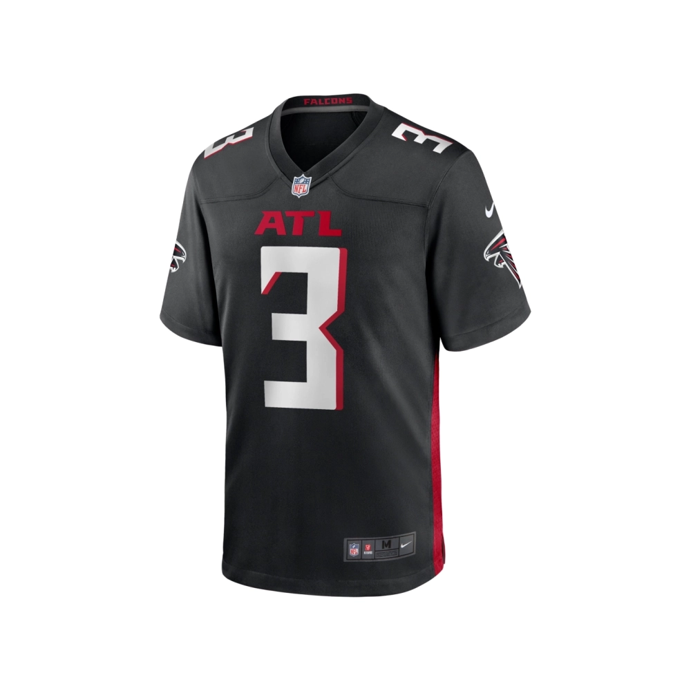Mens Atlanta Falcons Jessie Bates III Black Game Player Jersey