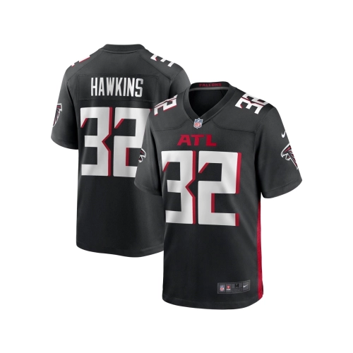 Mens Atlanta Falcons Jaylinn Hawkins Black Player Game Jersey