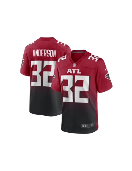 Mens Atlanta Falcons Jamal Anderson Red Retired Player Alternate Game Jersey
