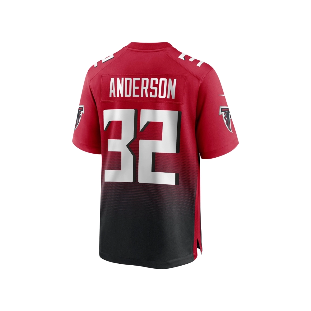 Mens Atlanta Falcons Jamal Anderson Red Retired Player Alternate Game Jersey