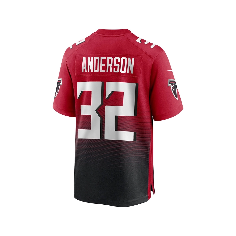 Mens Atlanta Falcons Jamal Anderson Red Retired Player Alternate Game Jersey