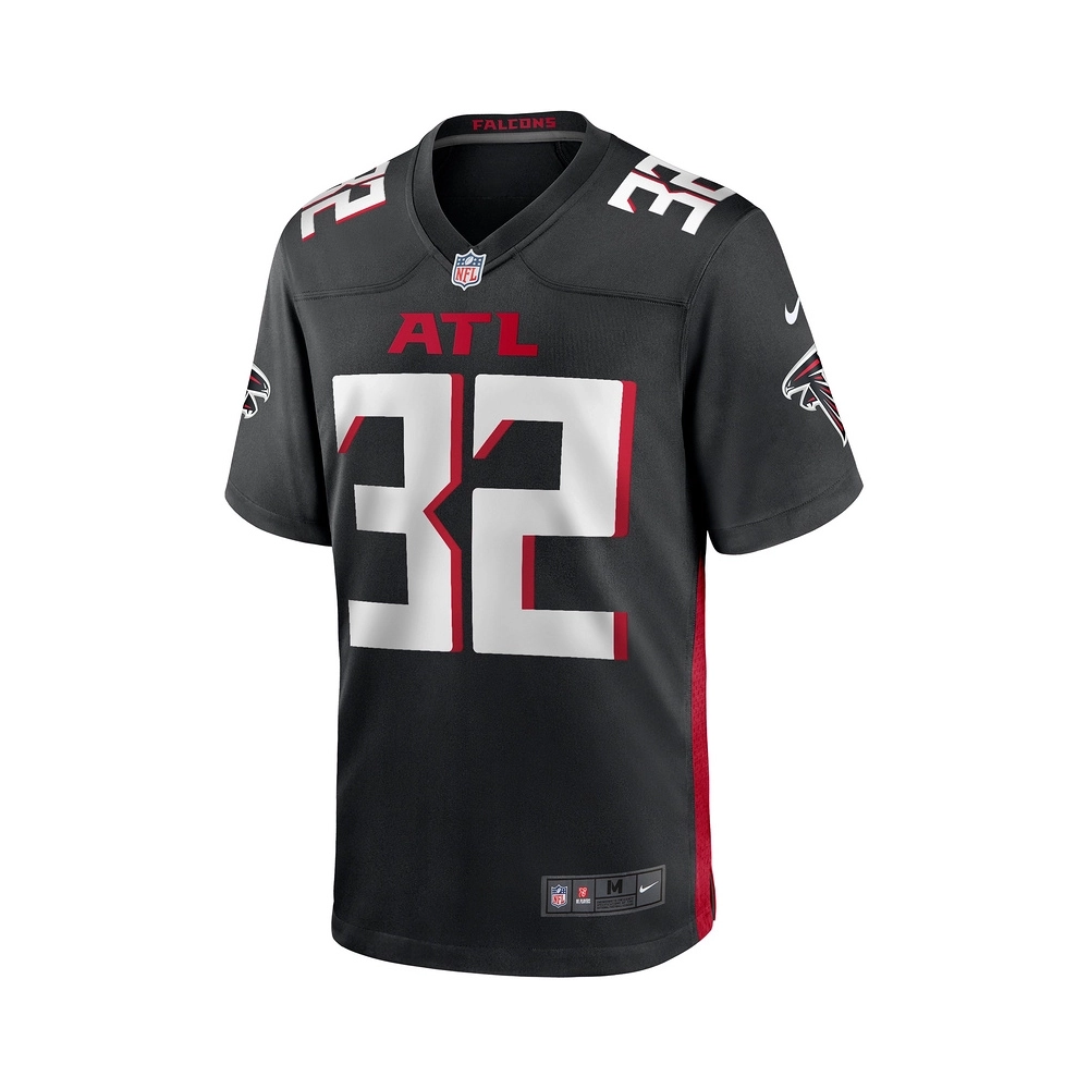 Mens Atlanta Falcons Jamal Anderson Black Game Retired Player Jersey