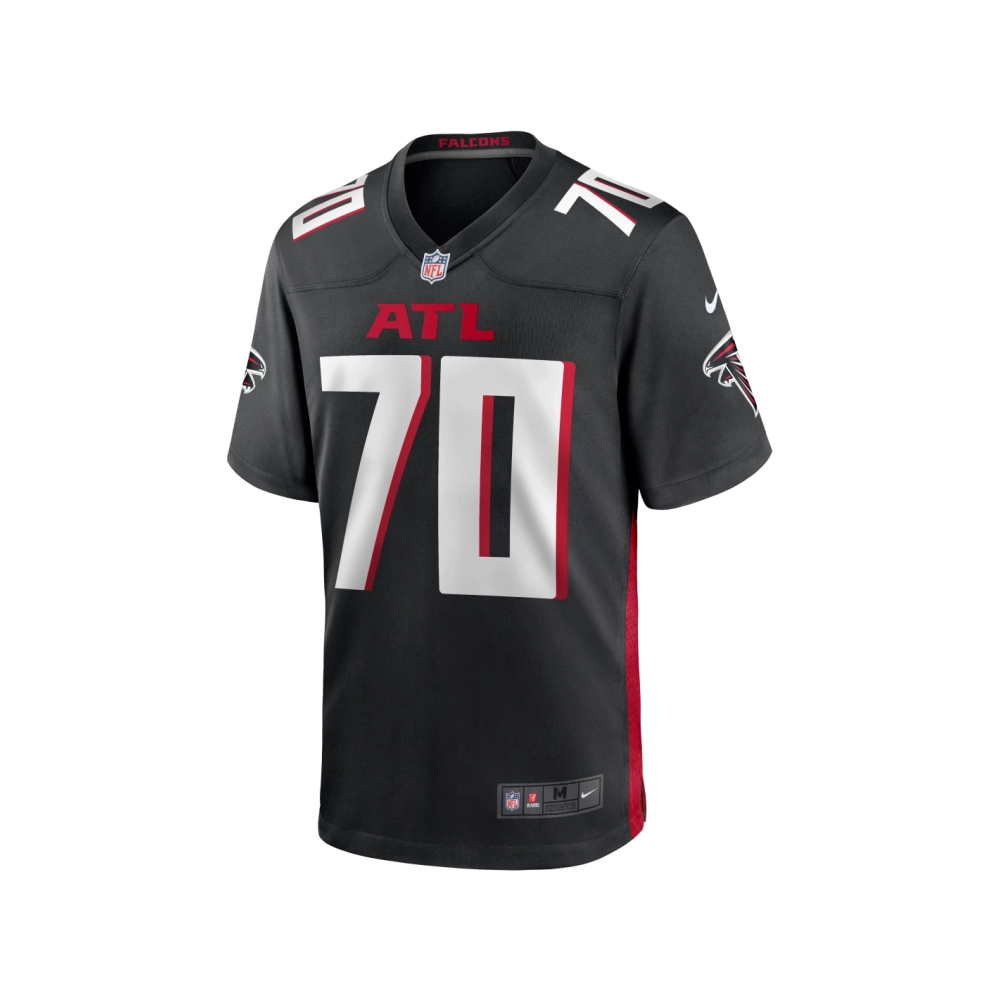 Mens Atlanta Falcons Jake Matthews Black Game Jersey