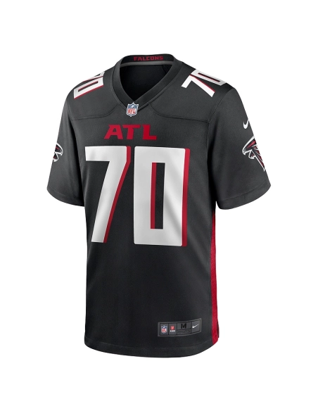 Mens Atlanta Falcons Jake Matthews Black Game Jersey