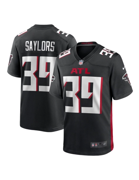 Mens Atlanta Falcons Jacob Saylors Black Game Jersey