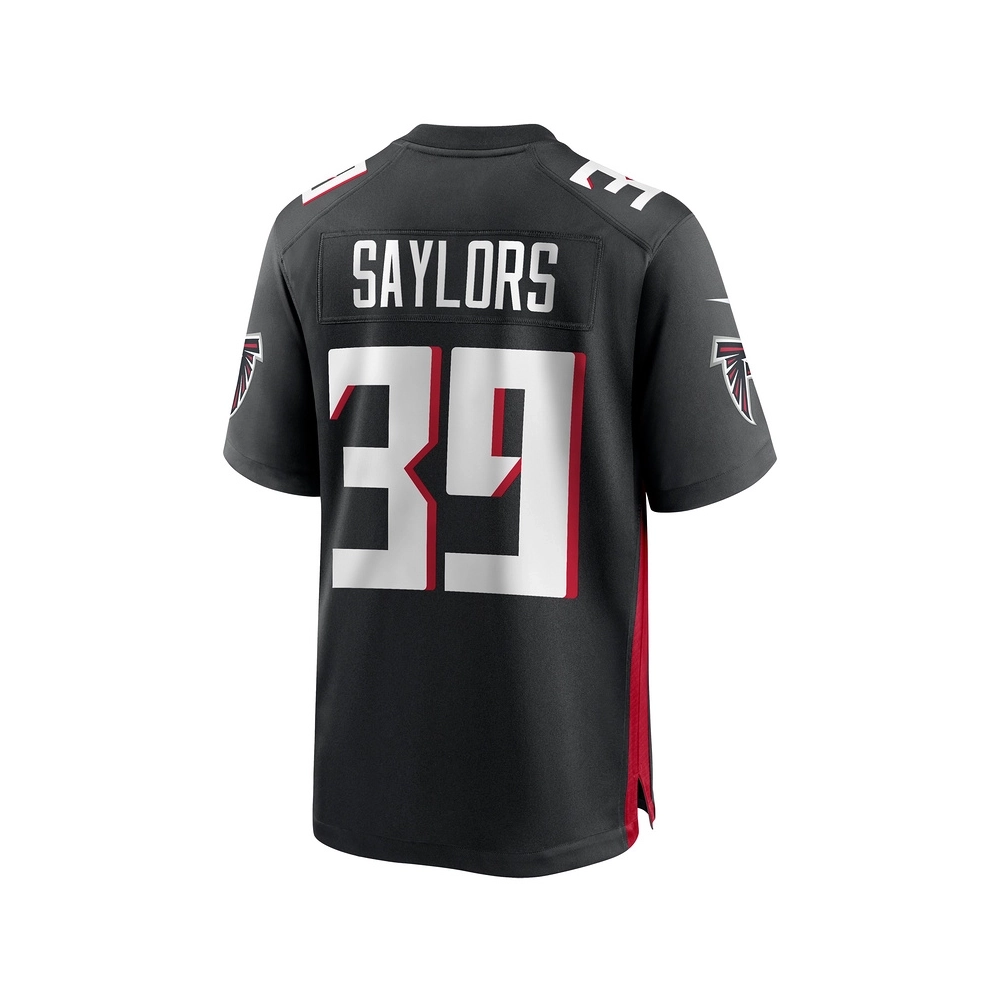 Mens Atlanta Falcons Jacob Saylors Black Game Jersey