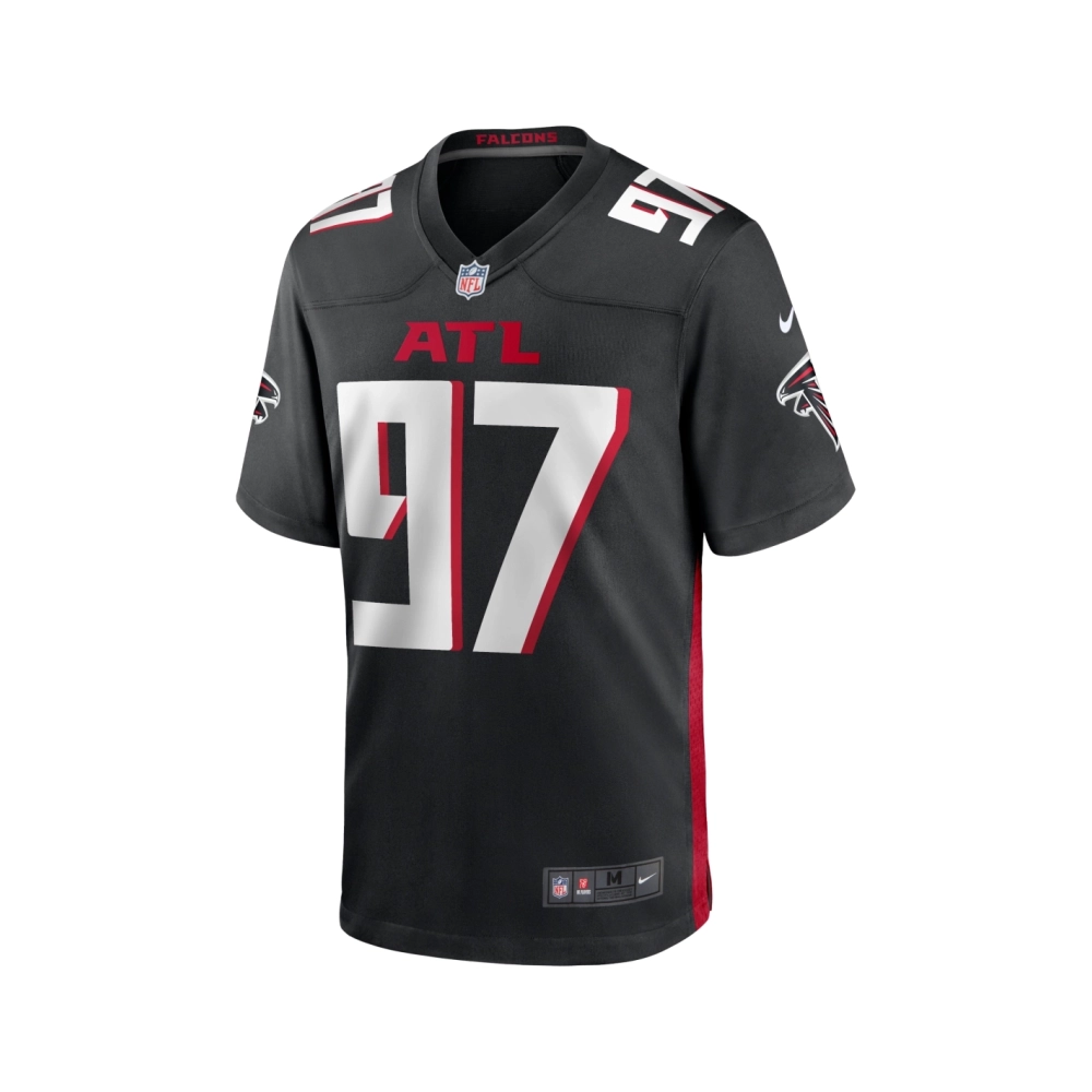 Mens Atlanta Falcons Grady Jarrett Black Game Player Jersey