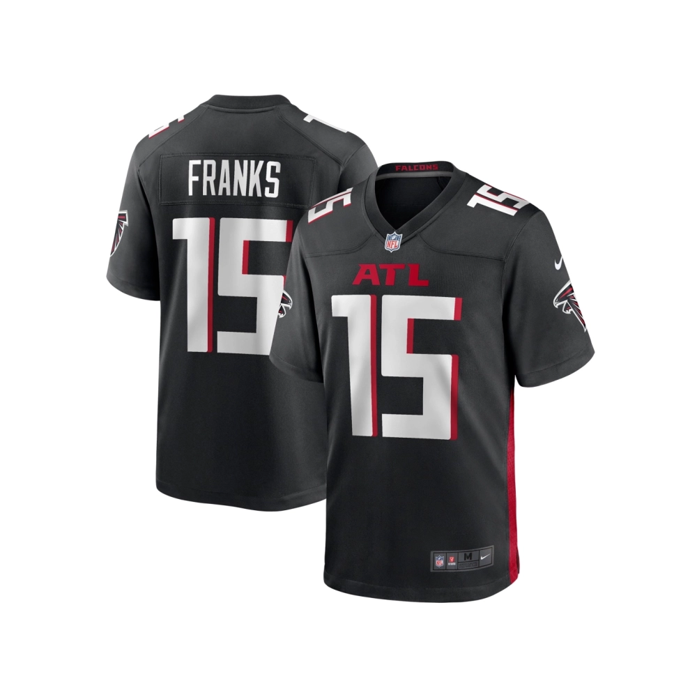 Mens Atlanta Falcons Feleipe Franks Black Game Jersey