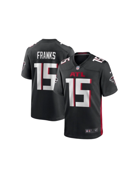 Mens Atlanta Falcons Feleipe Franks Black Game Jersey