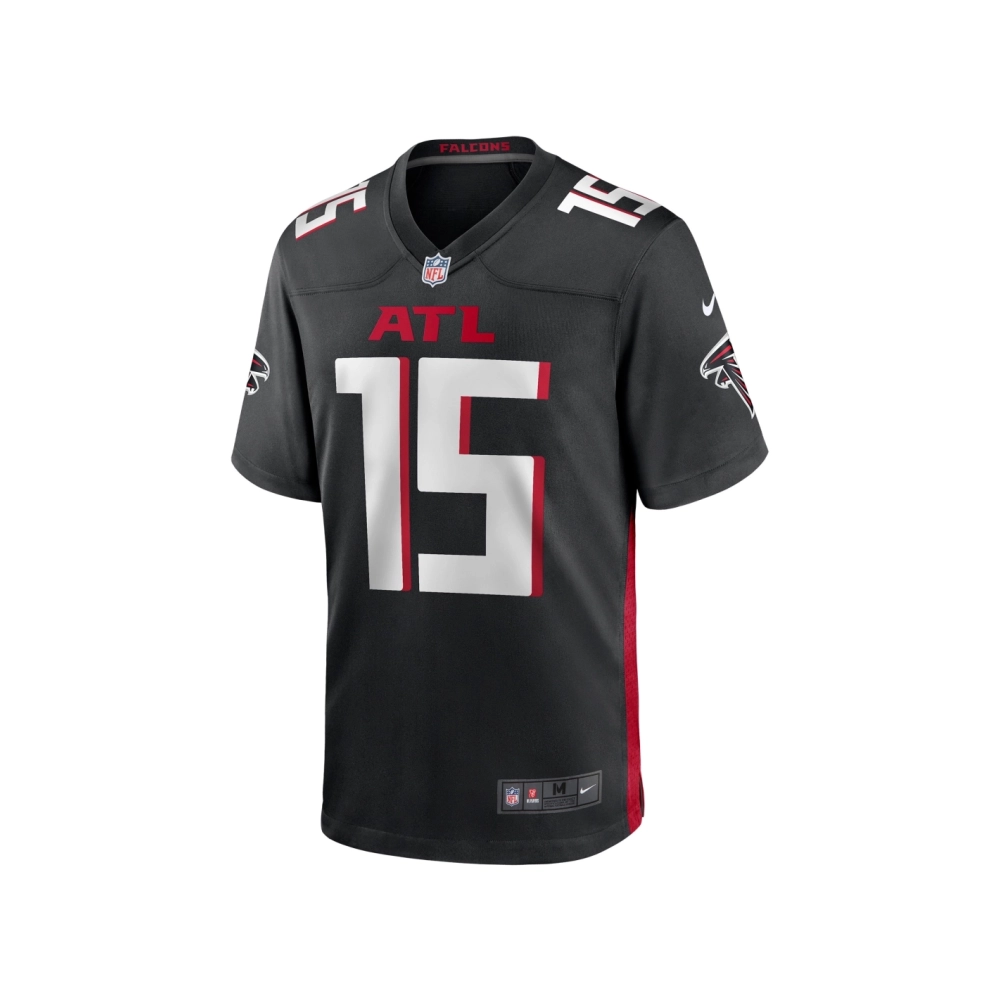 Mens Atlanta Falcons Feleipe Franks Black Game Jersey