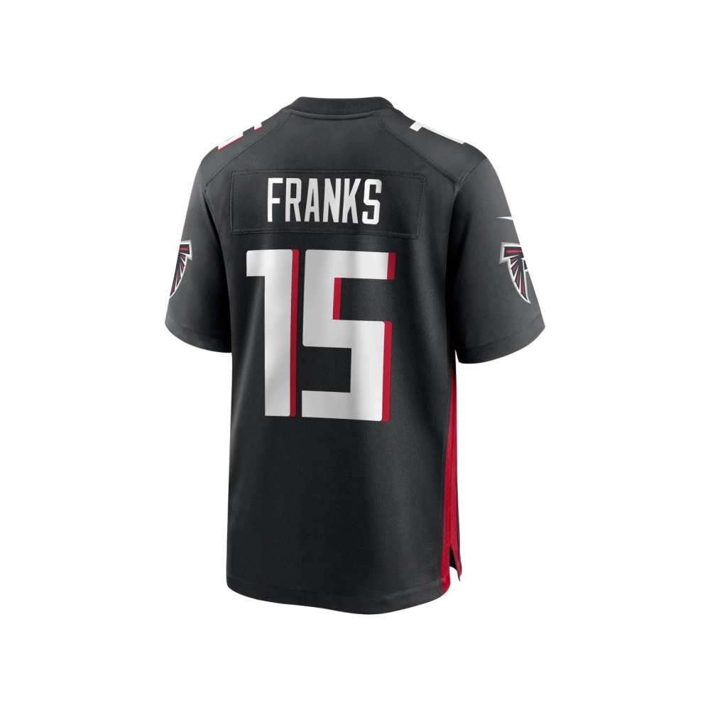 Mens Atlanta Falcons Feleipe Franks Black Game Jersey