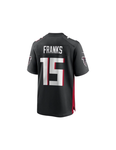 Mens Atlanta Falcons Feleipe Franks Black Game Jersey