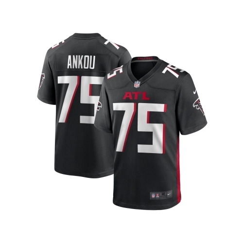 Mens Atlanta Falcons Eli Ankou Black Game Jersey