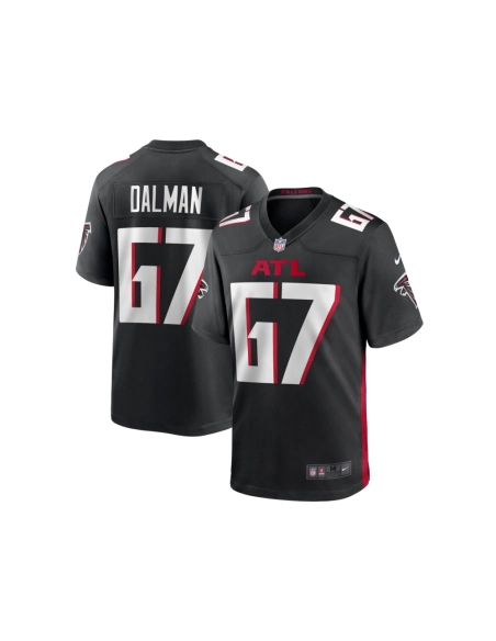 Mens Atlanta Falcons Drew Dalman Black Game Jersey