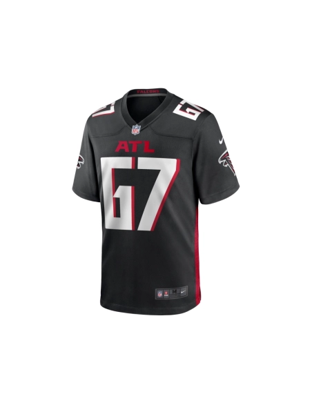 Mens Atlanta Falcons Drew Dalman Black Game Jersey