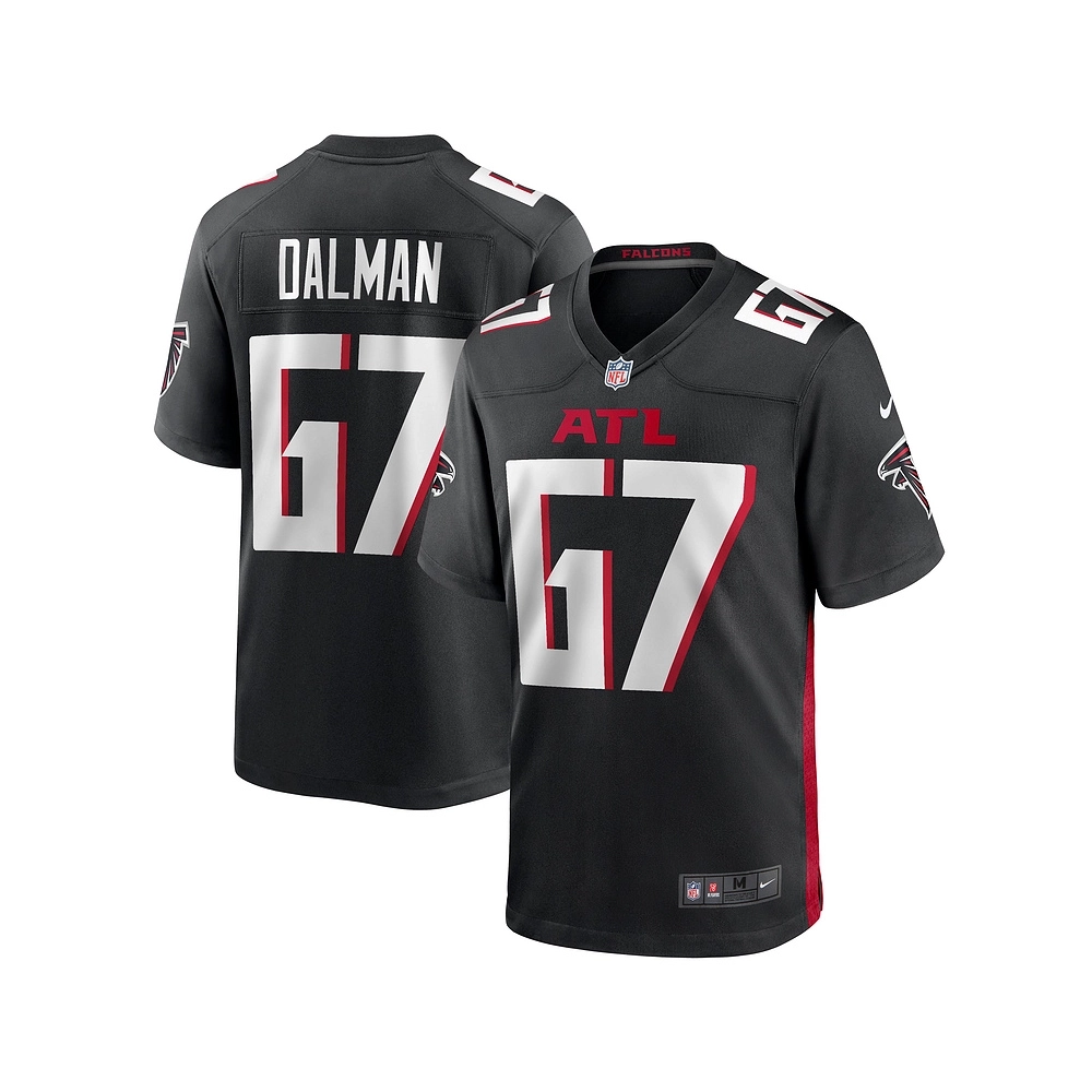 Mens Atlanta Falcons Drew Dalman Black Game Jersey