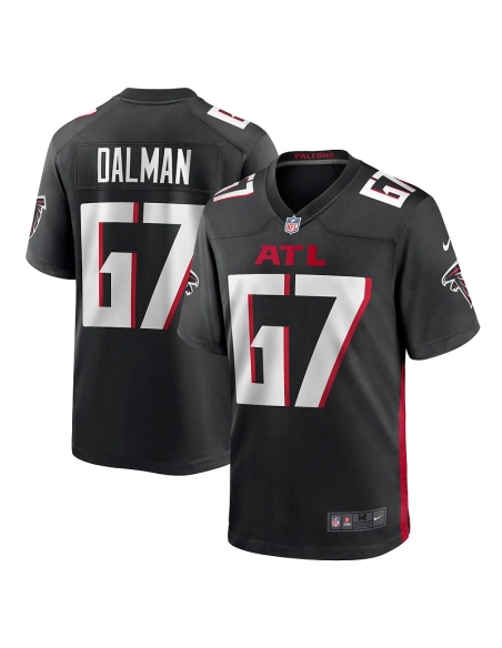 Mens Atlanta Falcons Drew Dalman Black Game Jersey